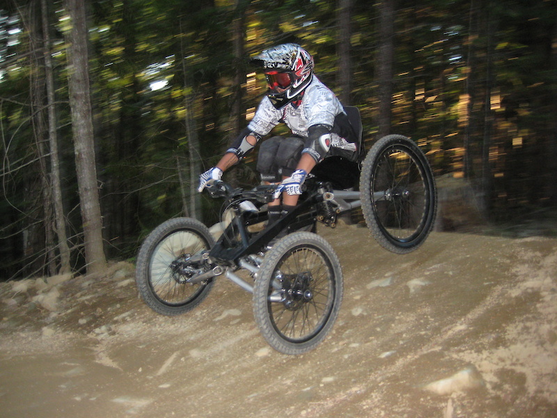 First day in Whistler in 2009 - back on dirt, 4 wheels this time.