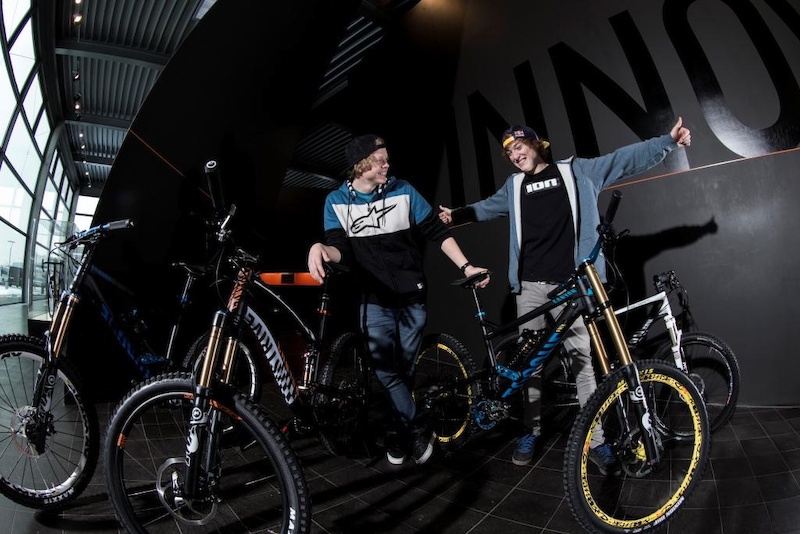 Thomas and Anton with their new bikes Copyright Markus Greber