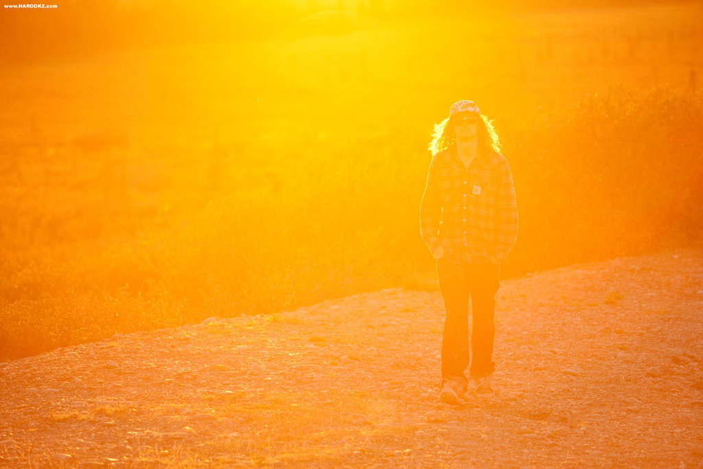 Long hair, backlit... this setting was made for McGazza, shot on the road where Christopher McCandless' journey started.